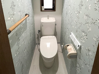 トイレリフォーム 階ごとに違う雰囲気を楽しめるレストルーム